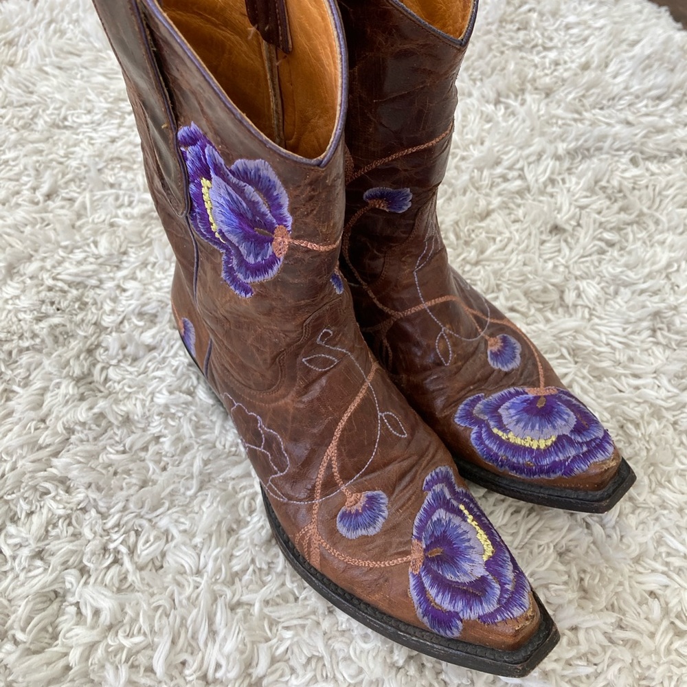 Old Gringo Violet Marsha Brass Women’s Cowgirl Boots